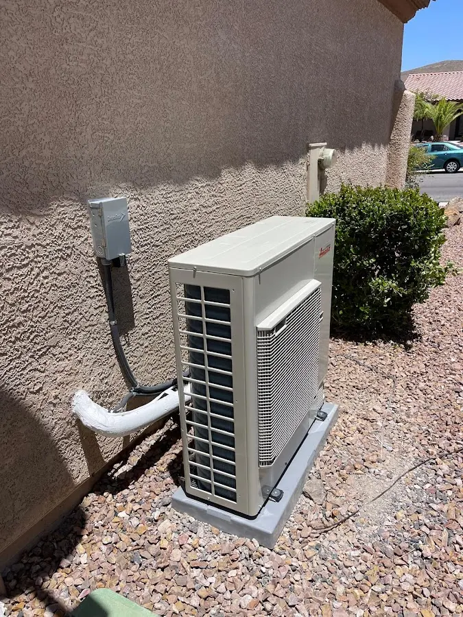 Residential air conditioning condenser unit in San Angelo